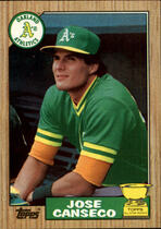 1987 Topps Base Set #620 Jose Canseco