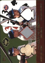 2002 Topps 5-Card Stud Three of a Kind Relics #5TSPA Edgardo Alfonzo|Mike Piazza|Tsuyoshi Shinjo
