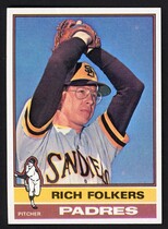 1976 Topps Base Set #611 Rich Folkers