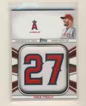 2022 Topps Player Jersey Number Medallion Commemorative Relics #JNM-MT Mike Trout