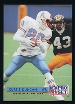 1992 Pro Set Base Set #183 Curtis Duncan