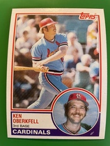 1983 Topps Base Set #206 Ken Oberkfell
