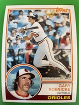 1983 Topps Base Set #605 Gary Roenicke