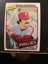 1980 Topps Base Set #317 Mike Anderson