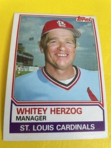 1983 Topps Base Set #186 Whitey Herzog