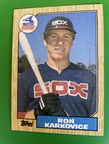 1987 Topps Base Set #491 Ron Karkovice