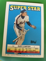 1988 Topps Stickers Backs (No Sticker) #22 Gary Carter