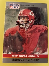 1990 Pro Set Super Bowl MVP's #4 Len Dawson