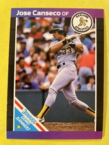 1989 Donruss Grand Slammers (Blue to Purple Border) #1 Jose Canseco
