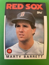 1986 Topps Base Set #734 Marty Barrett