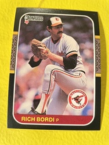 1987 Donruss Base Set #213 Rich Bordi
