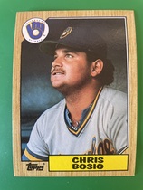 1987 Topps Base Set #448 Chris Bosio