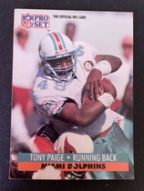 1991 Pro Set Base Set #566 Tony Paige
