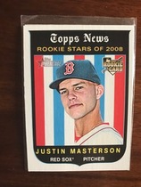 2008 Topps Heritage High Numbers Black Back #545 Justin Masterson