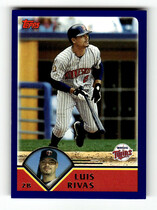 2003 Topps Base Set #58 Luis Rivas