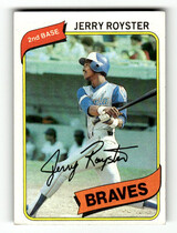 1980 Topps Base Set #463 Jerry Royster