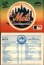1983 Fleer Team Stickers (Blue Back) #NNO Mets (Logo)