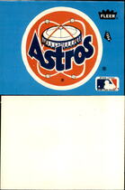 1985 Fleer Team Stickers #NNO Astros (Logo)