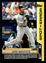 2011 Topps Opening Day Spot the Error #3 Jose Bautista