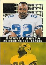1996 Pinnacle Zenith Noteworthy '95 #4 Emmitt Smith