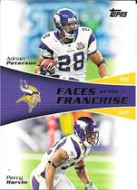 2011 Topps Faces of the Franchise #PH Adrian Peterson|Percy Harvin