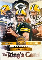 2014 Panini Crown Royale The Kings Court #12 Aaron Rodgers|Eddie Lacy|Jordy Nelson