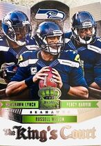 2014 Panini Crown Royale The Kings Court #2 Marshaw Lynch|Percy Harvin|Russell Wilson
