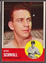 1963 Topps Base Set #344 Don Schwall