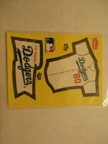 1985 Fleer Team Stickers #NNO Dodgers (Jersey)