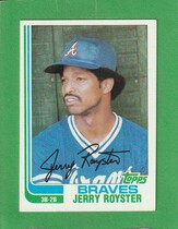 1982 Topps Base Set #608 Jerry Royster