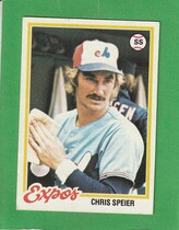 1978 Topps Base Set #221 Chris Speier