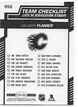 2020 Upper Deck O-Pee-Chee OPC #555 Calgary Flames