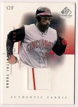 2001 SP Game Used Edition Authentic Fabric #DY Dmitri Young