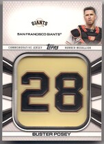 2022 Topps Player Jersey Number Medallion Commemorative Relics #JNM-BP Buster Posey