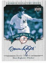 2003 Upper Deck Yankees Signature Pride of New York Autos #DR Dave Righetti