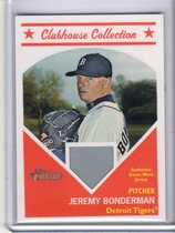 2008 Topps Heritage High Numbers Clubhouse Collection Relics #JB Jeremy Bonderman