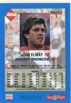 1992 Collectors Edge Promos #PROT1 John Elway