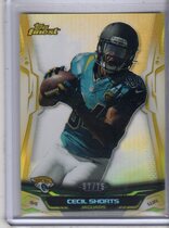 2014 Finest Gold Refractor #44 Cecil Shorts