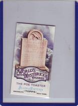 2011 Topps Allen and Ginter Mini Worlds Most Mysterious Figures #WMF2 The Poe Toaster