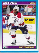 1991 Score Canadian (English) #350 Reggie Savage
