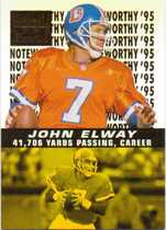 1996 Pinnacle Zenith Noteworthy '95 #11 John Elway