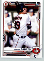 2021 Bowman Prospects #BP-125 Aaron Sabato