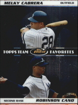 2008 Finest Topps Team Favorites Dual #CC Melky Cabrera|Robinson Cano