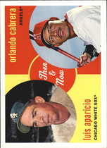 2008 Topps Heritage High Numbers Then and Now #TN7 Luis Aparicio|Orlando Cabrera