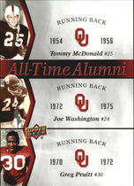 2011 Upper Deck Oklahoma All-Time Alumni Trios #MWP Greg Pruitt|Joe Washington|Tommy McDonald