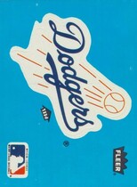1985 Fleer Team Stickers #NNO Dodgers (Logo)
