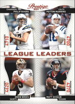 2011 Panini Prestige League Leaders #16 Philip Rivers|Peyton Manning|Drew Brees|Matt Schaub