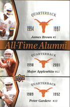 2011 Upper Deck Texas All-Time Alumni Trios #BAG James Brown|Major Applewhite|Peter Gardere