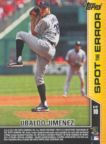 2011 Topps Opening Day Spot the Error #6 Ubaldo Jimenez