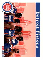 1992 NBA Hoops Base Set #273 Detroit Pistons